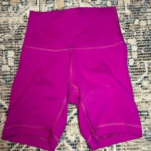 HOT PINK LULULEMON BIKER SHORTS (these are the same shorts)